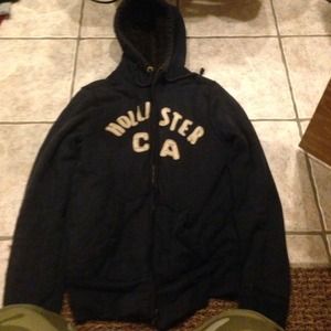 Hollister fur heavy hoodie