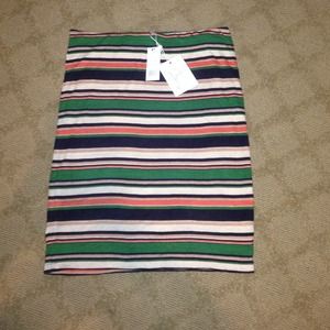 Striped High Wasted Skirt