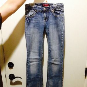 Red Rivet Bootcut Jeans