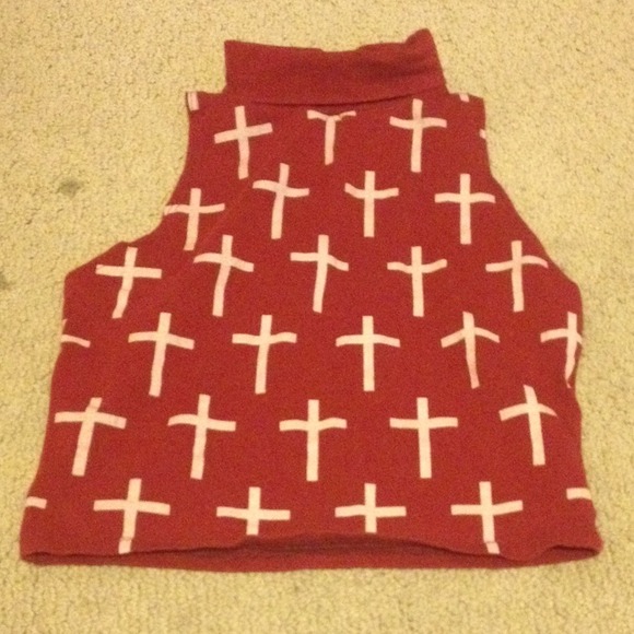 Cross crop top