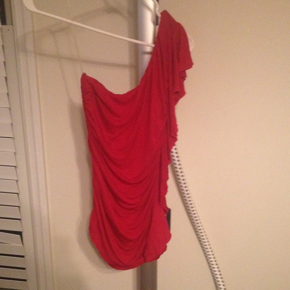 Forever 21 one shoulder shirt.