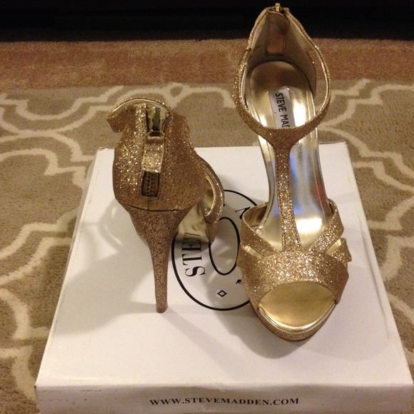 Steve Madden Haylow-G Gold Glitter