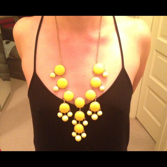 J Crew resin droplet necklace