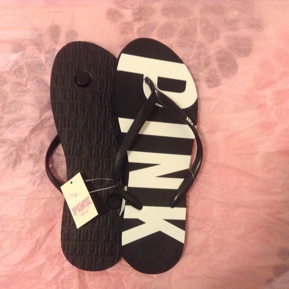 VS Pink Rubber Sandals