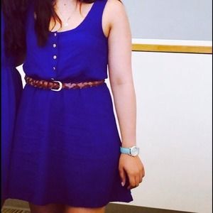 Royal blue summer dress