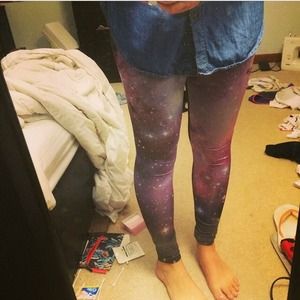 Galaxy print leggings!