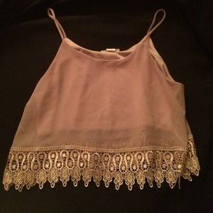 Tan crop top