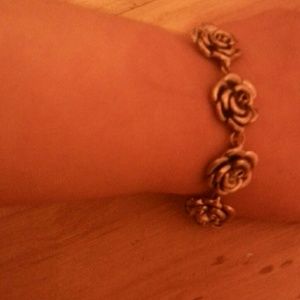 Rose charm bracelet