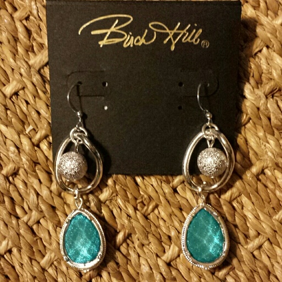 Earrings Silver & Turquoise - Picture 1 of 1
