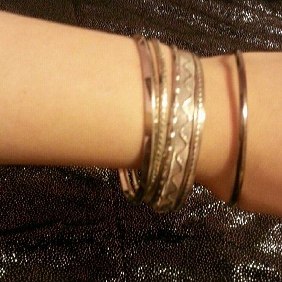 Silver bangles