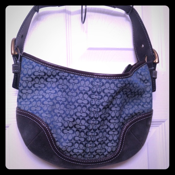 🎉Flash Sale🎉 Authentic Denim Coach hobo