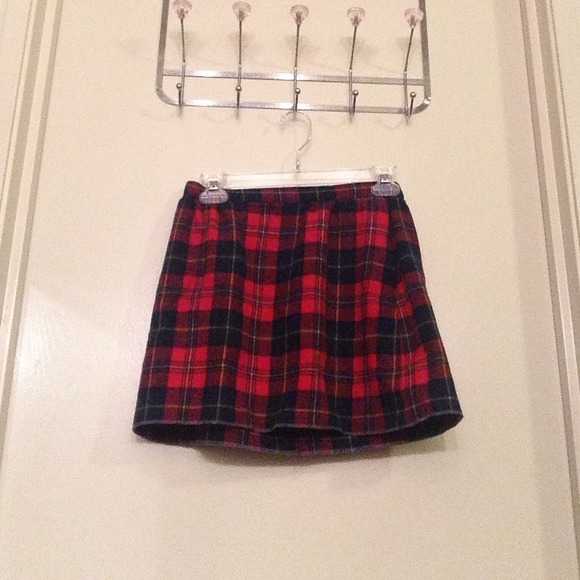 Vintage Plaid Mini Skirt