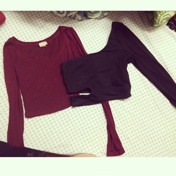 Black one shoulder crop top - Picture 1 of 2