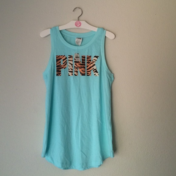 Victoria's Secret PINK Mint Green Muscle Tank