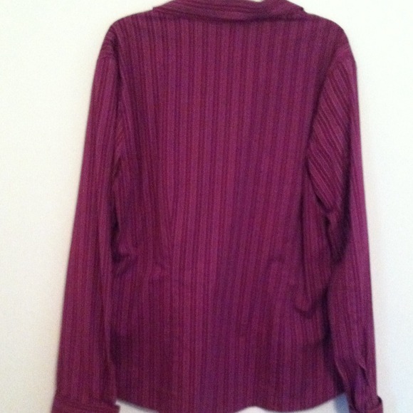 Purple button down top - Picture 2 of 2