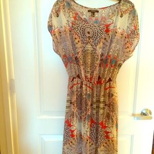 Tribal print maxi dress