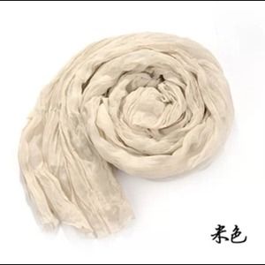 Beige Plain Scarf
