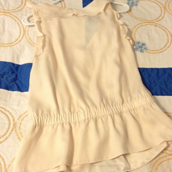 Ann Taylor beige sleeveless top - Picture 3 of 4