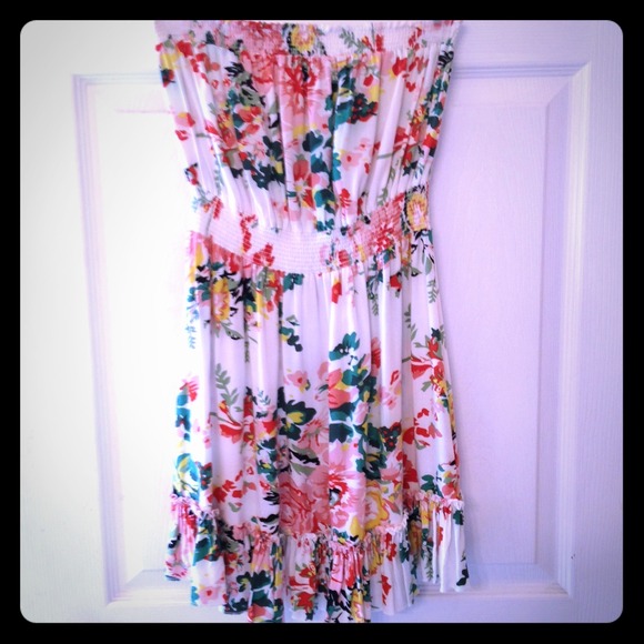 Flowery tube dress