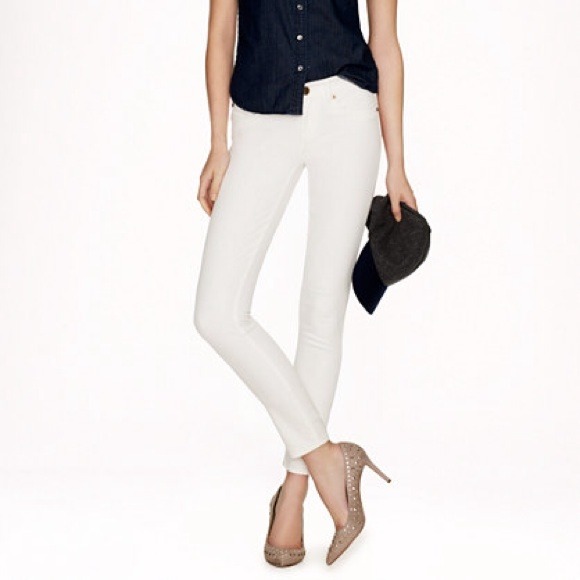 J. Crew (retail) Toothpick white jeans, sz 27