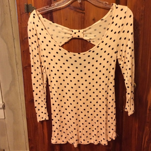Charlotte Russe polkadot shirt - Picture 1 of 3