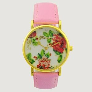 Fashion Beautiful Flower Style Female Wrist Watch