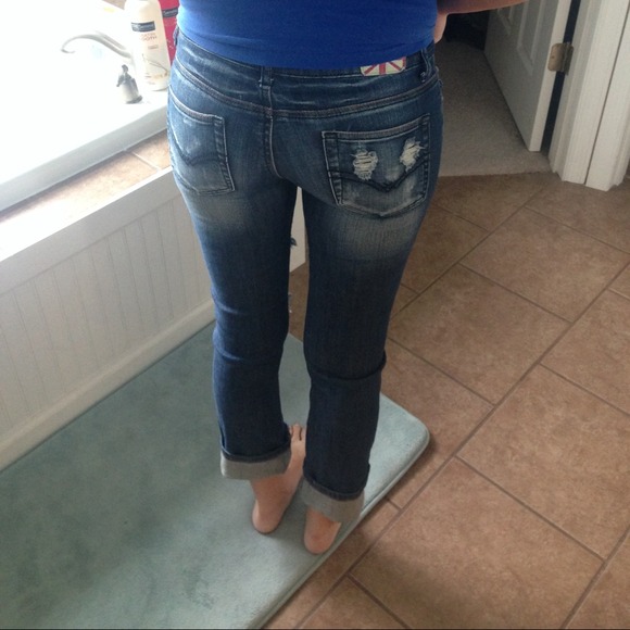 🚫sold in bundle🚫 jean capris - Picture 3 of 4