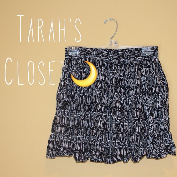 Bethany Mota Owl Skater Skirt
