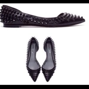 Zara spiked studded flats Christian Louboutin 41