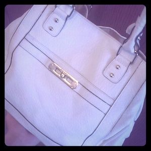 White elegant Rosetti hand bag purse