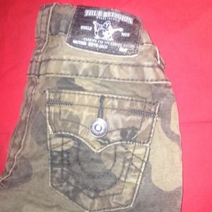 Army fatigue True Religion Toddler Jean Outfit