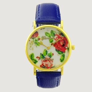 Fashion Beautiful Flower Style Female Wrist Watch