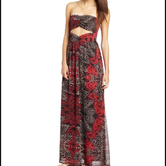Element open front/back maxi dress NWT