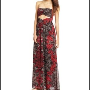 Element open front/back maxi dress NWT