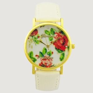 Fashion Beautiful Flower Style Female Wrist Watch