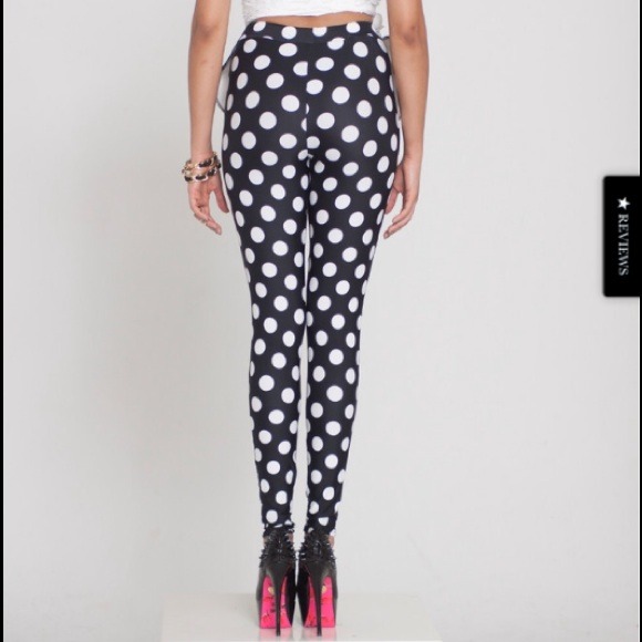 Polka dot sheer leggings peplum - Picture 4 of 4