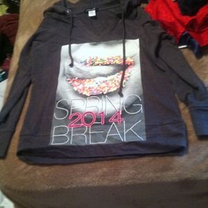 Medium custom made spring break sweat shirt