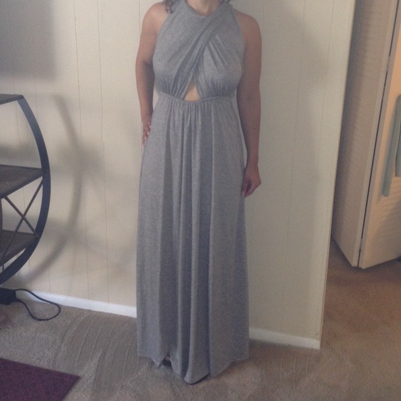 🎉SALE🎉Grey maxi dress with cut outs - Picture 2 of 3