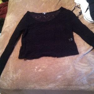Medium Charlotte Russe lace crop