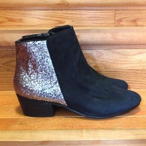 suede and glitter boots ✨