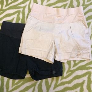 two maternity shorts
