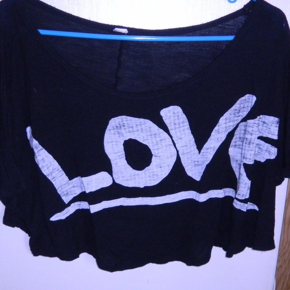 Off the Shoulder Love Crop Top