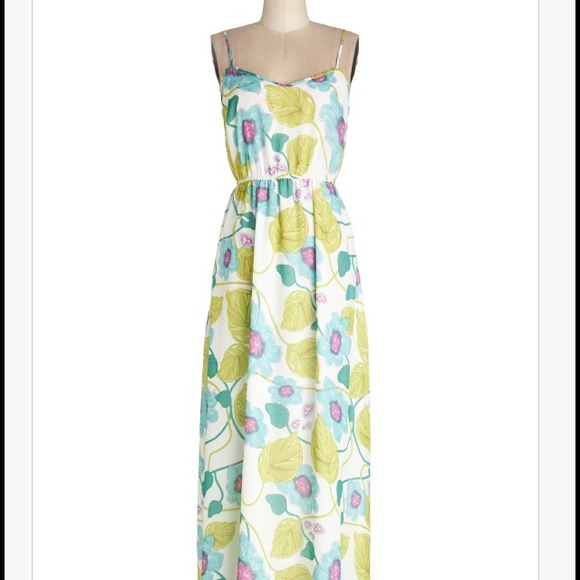 Nwot modcloth maxi dress