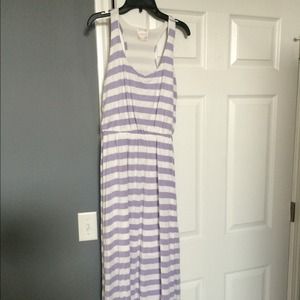 Razor back maxi dress