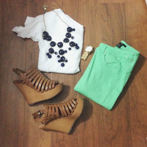 Light Green Skinny Jeans