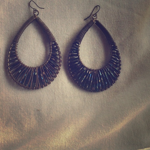 Jewel-toned earrings