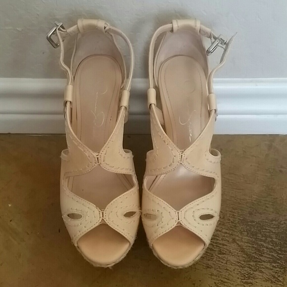 Jessica Simpson Tan Wedges