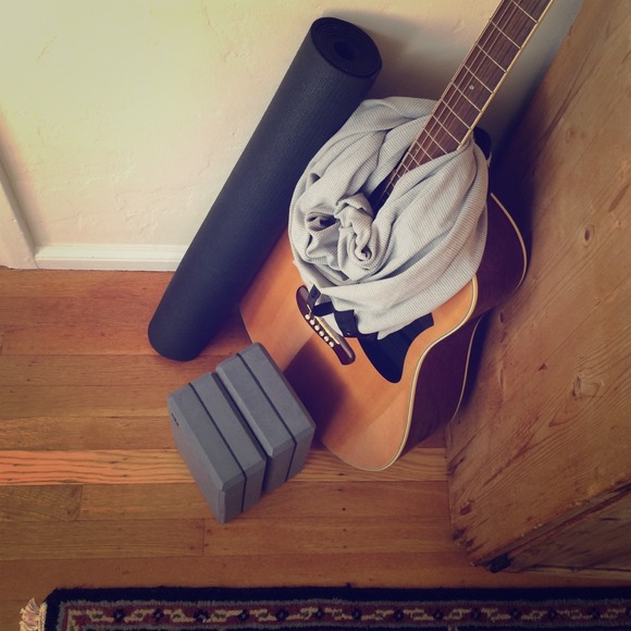 Lululemon Grey and White Striped Scarf- Reversible