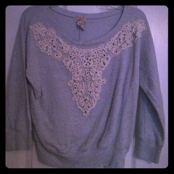 Tops - 🚫SOLD🚫Light blue cropped sweatshirt