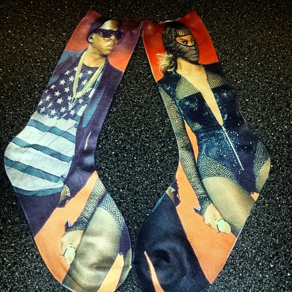 JayZ & Beyonce "PowerCouple" Socks